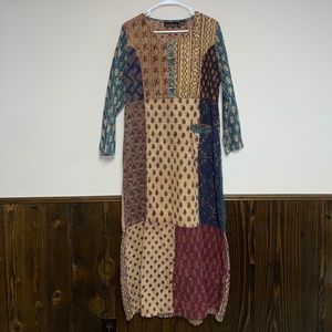 Patterned Indian dress- made in India
